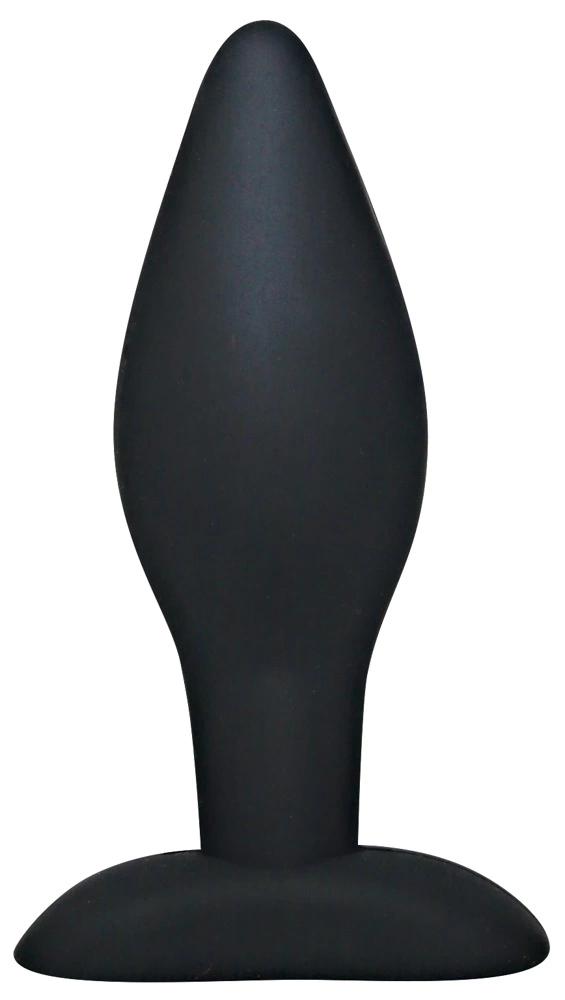 Silicone Anal Plug Large (12cm) - Black Velvets
