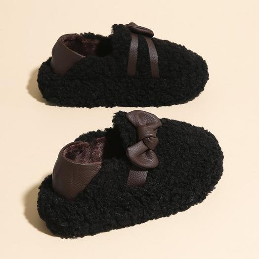 Internet Celebrity Popular Fluffy Shoes Women's 2025 New Autumn and Winter Plush Bag and Cotton Shoes One Pedal Fluffy Two Wear