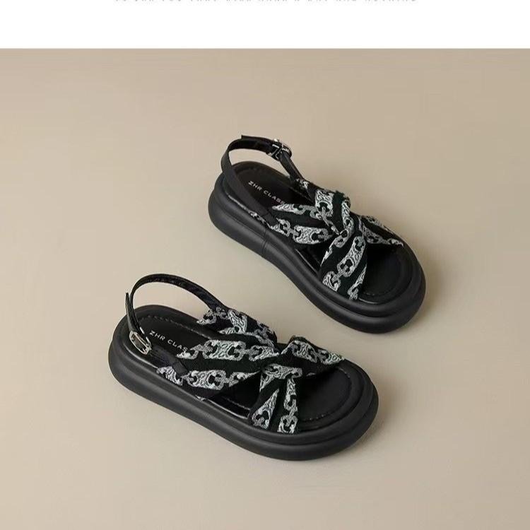 Sandals with Skirts, Fairy Fairy Style Platform Roman Shoes, New High-end Sandals for Summer 2025