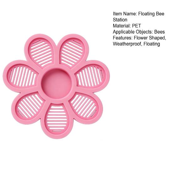 Floating Bee Station Flower Shaped Floating Bee Watering Station Butterfly Bee Feeder for Feeding Bee Bath Outdoor Garden Decor