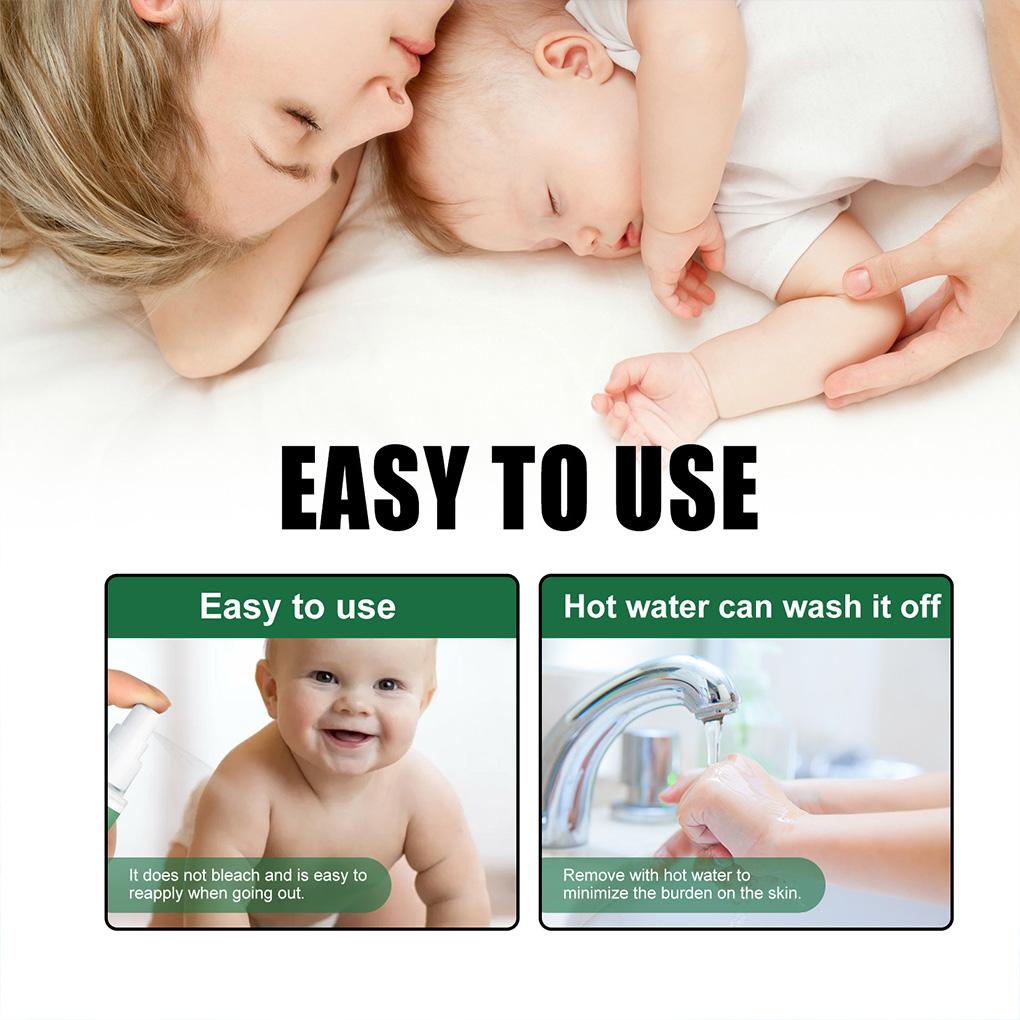 Spray Impermeabile per Bambini all'Aperto Fragranza Delicata Spruzzatore Solare Lavabile Ingredienti Naturali Spray Solari per