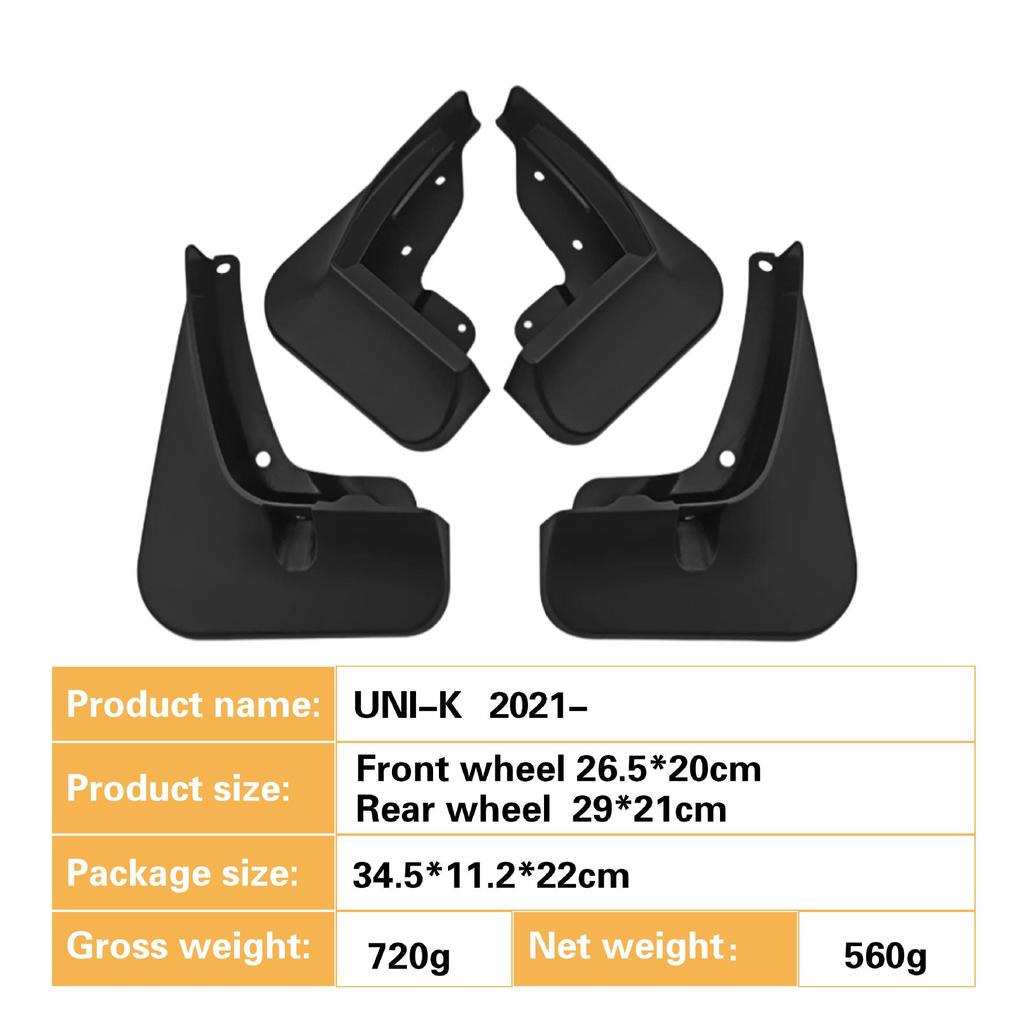 Compatible Mud Flaps for Changan Gravity UNI-K 2021-2024