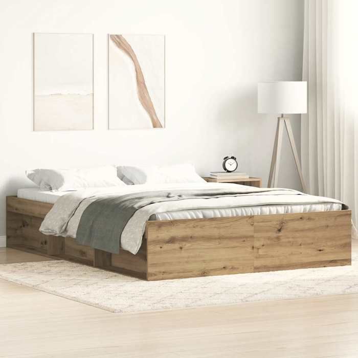 VidaXL Cadre de lit sans matelas chêne artisanal 120x200 cm 3328835