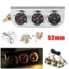 3 In 1 Car Triple Gauge Oil Pressure Water Temperature Current Instrument For Vehicle