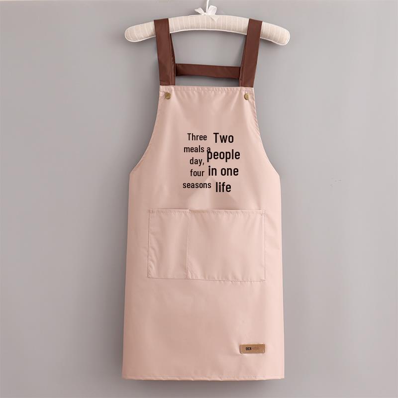 Korean Style Waterproof Unisex Kitchen Apron with Custom Logo