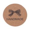 100pcs With String Gift Tags Brown Kraft Paper Tags Price Tag Handmade Hang Label  Home Made Crafts