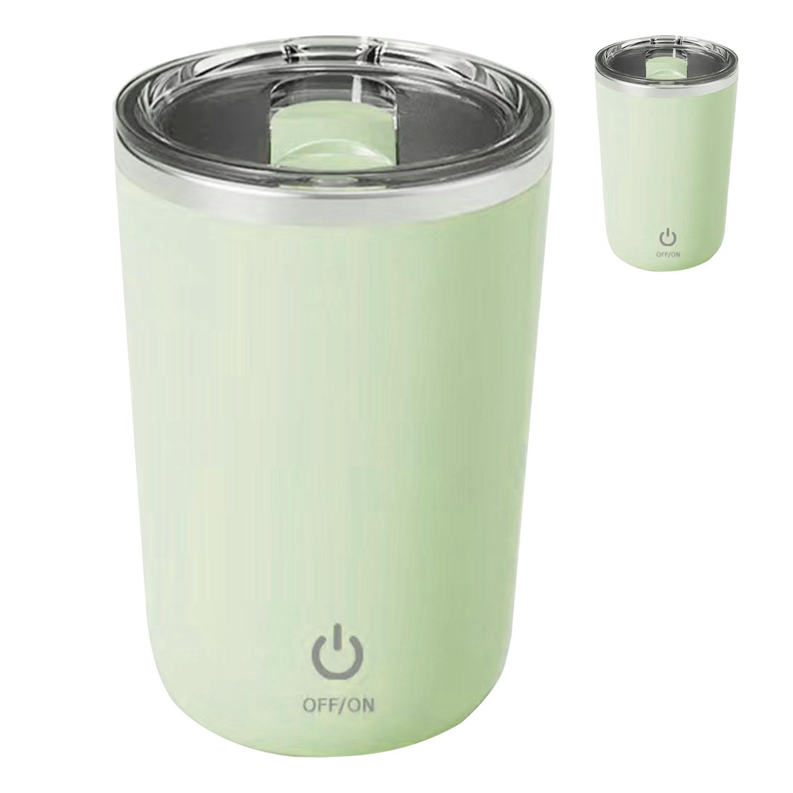 

Автоматическая магнитная кружка для помешивания объемом 350 мл, моющаяся кружка для помешивания кофе с внутренним покрытием из нержавеющей стали L зелёный