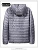 Men's Lightweight Hooded Down Jacket - 2025 Autumn/Winter Fashionable Warm Short Coat