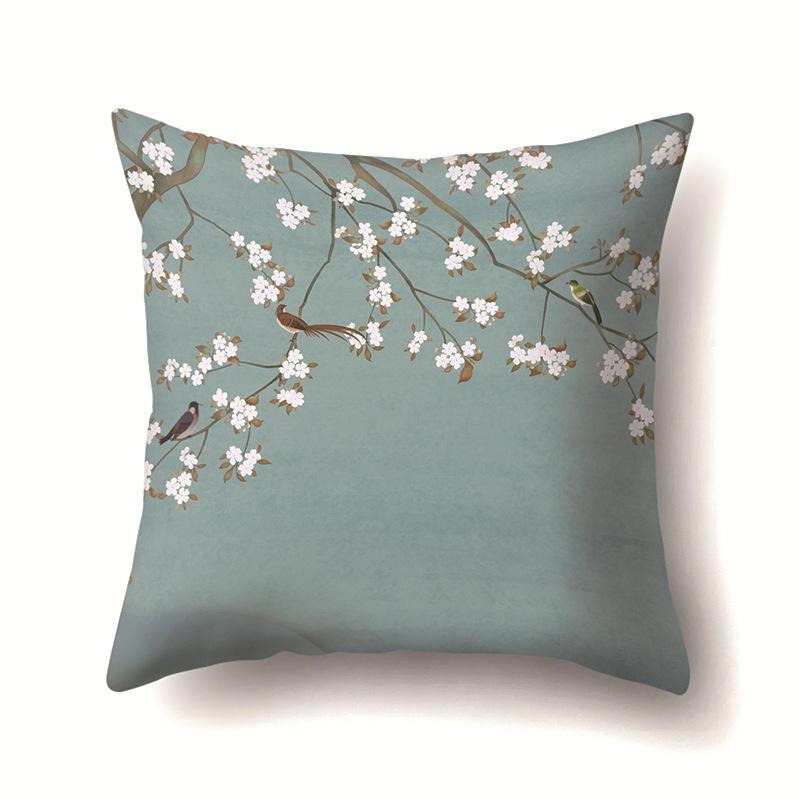 

Лист Ветка Наволочка для диванной подушки Односторонняя Наволочка для офисной подушки Наволочка для подушки для гостиной Наволочка для поясничной подушки для велоспорта 45Cm without pillow core