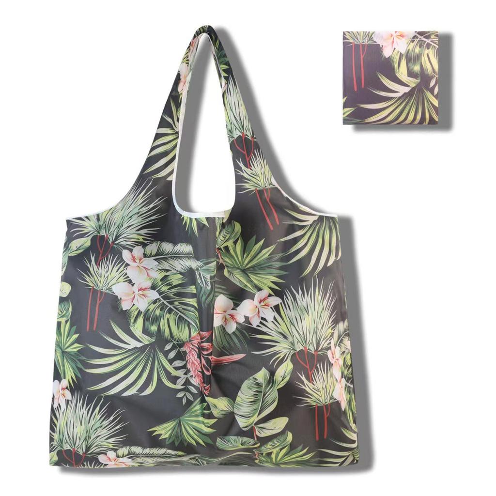Eco-Friendly Large Capacity Foldable Tote Bag - Creative, Portable, Printed, and In Stock
