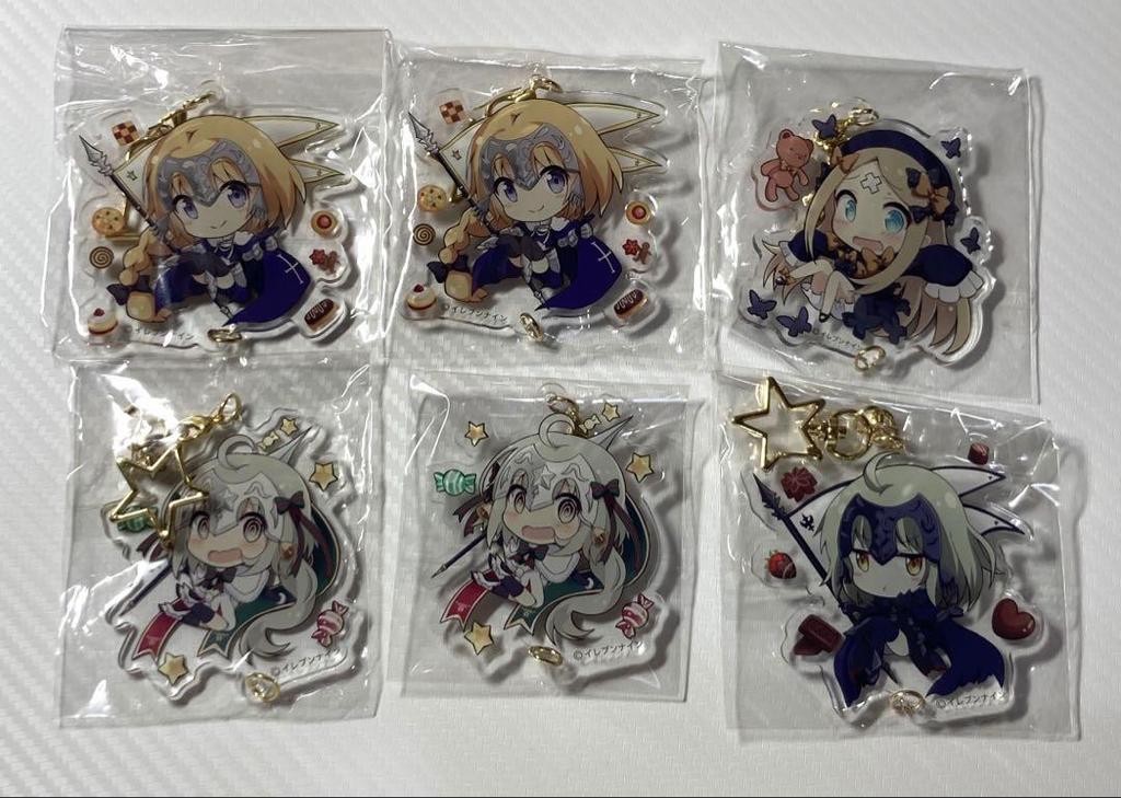 [USED] Fate Doujinshi Eleven Nine Clear File & Acrylic Keychain