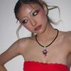 Gothic Liquid Heart Pendant Necklace Devil Eye Cross Choker Punk Devil Eye Clavicle Chain for Women Jewelry Accessories