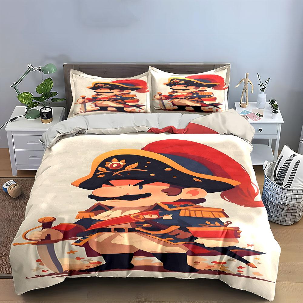 Cartoon pirate with sword. Bedding sets Duvet cover sets Duvet covers Pillowcases(1 * Duvet Cover 2 * Pillowcases without duvet insert)