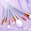 Violeta - Set of 7: Faux Crystal Handle Makeup Brush
