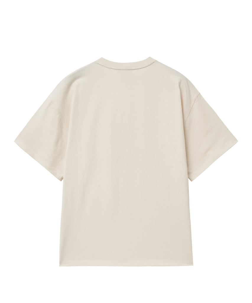 YALE Lacrosse Graphic T-Shirt_Cream