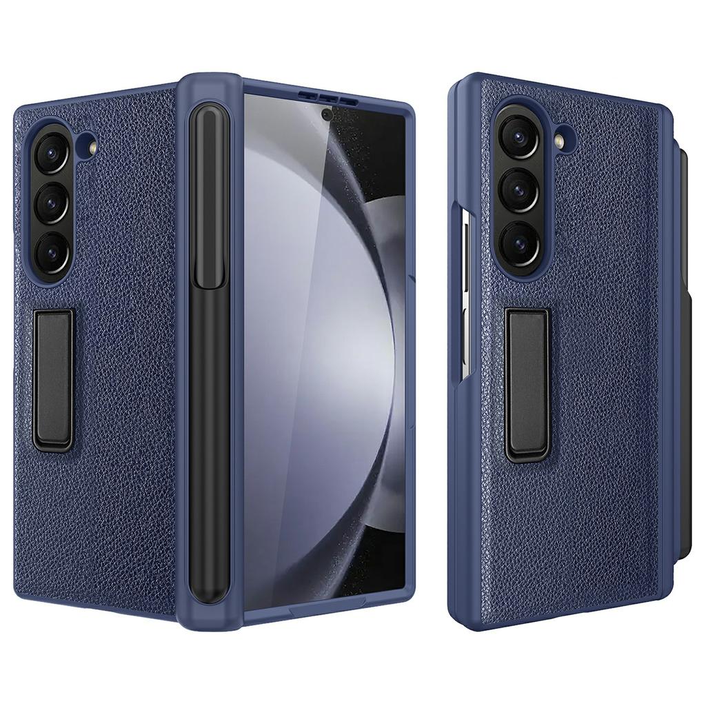 For Samsung Galaxy Z Fold6 5G Case Kickstand PC+TPU Phone Cover with Pencil Slot