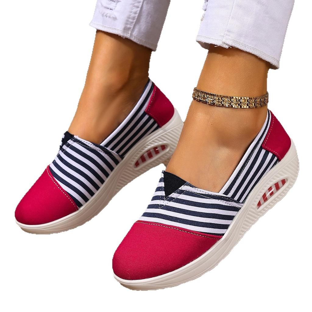 2025 Spring and Autumn New Large Size Shoes Women's Wedge Heel Light Single Shoes One Pedal Women's Shoes Foreign Trade Women's Shoes