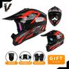 Full Face Off-Road Motorcycle Helmet ABS Material Ventilated Design Dirt Bike Riding Adult Unisex S-XXL