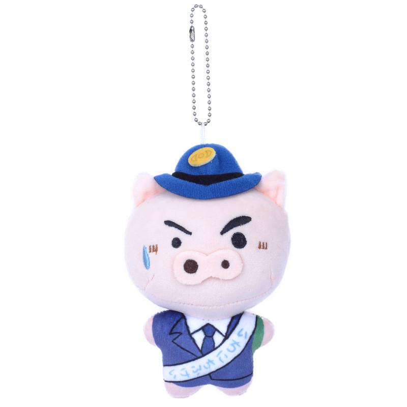 Buriburizaemon Crayon Shinchan Anime Blue Hat Sunglasses Plush Key Gift Holder