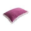 Velvet Pillowcase Autumn Winter Pillow Cover with Pleated Edge Skin-friendly Pillow