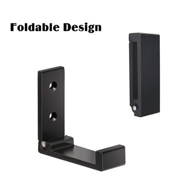 Metall Wandhänger Faltbarer Kopfhörerständer Kleiderorganizer Zubehör für Zuhause Schlafzimmer Wohnheim Headset Haken