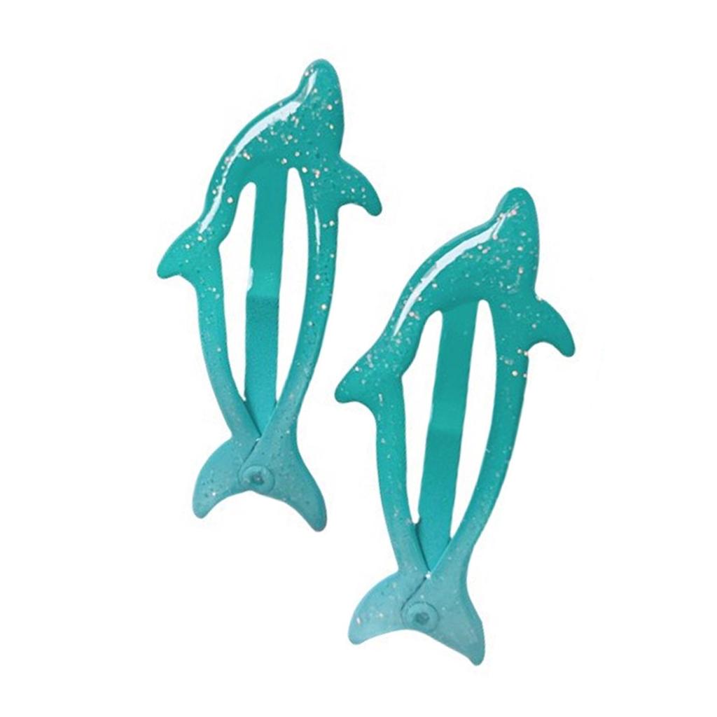 1 Pair Side Hair Clips Hairgrip Headdress for Daily Wearing Dolphin Headwear for Girl Barrettes Hairpin Hair Accessory