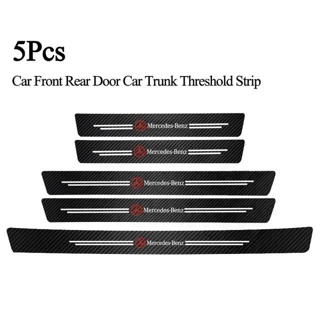 

Luminous Car Laser Threshold Protect Auto Emblem Sticker Accessories For Mercedes Benz AMG Brabus Smart W204 GLC CLA W205 W203