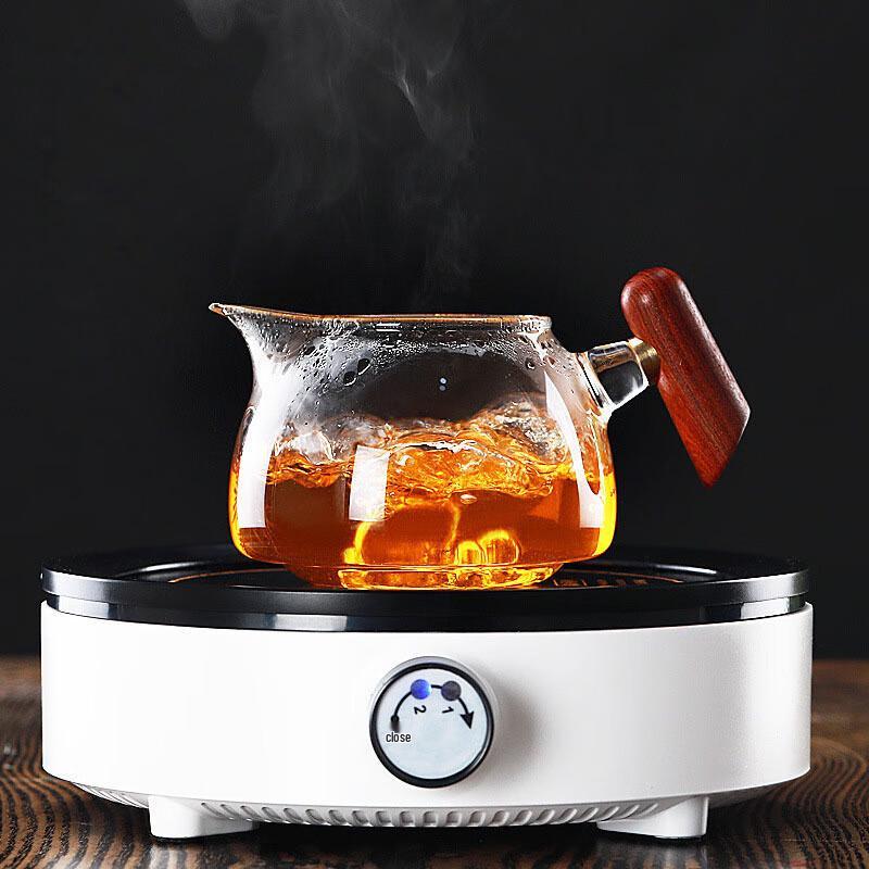 Shangqi Wooden Handle Glass Tea Pitcher