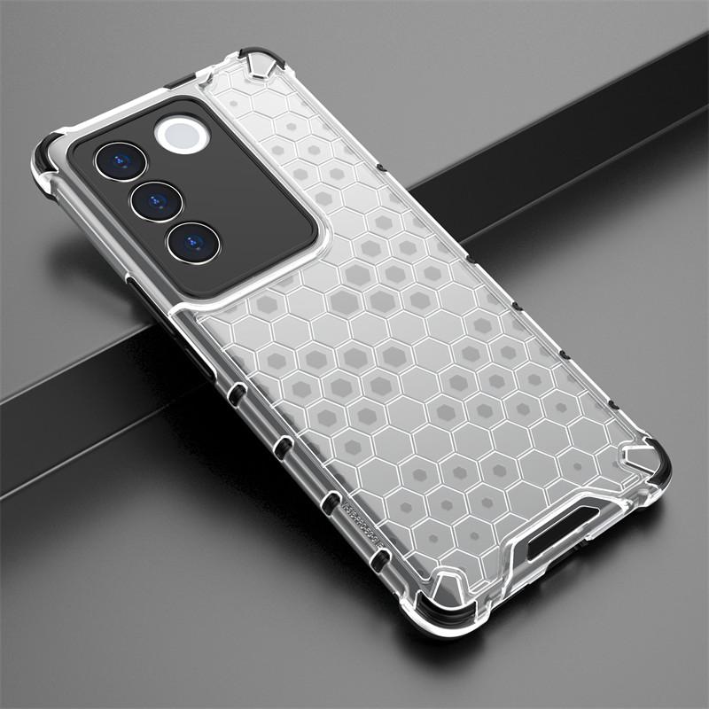 Pro pouzdro Vivo V27 Pro Kryt Vivo V27E V23 V25 V27 Pro Armor PC Nárazuvzdorný Měkký Silikonový Ochranný Kryt Zadní Strany Telefonu Vivo V27 Pro