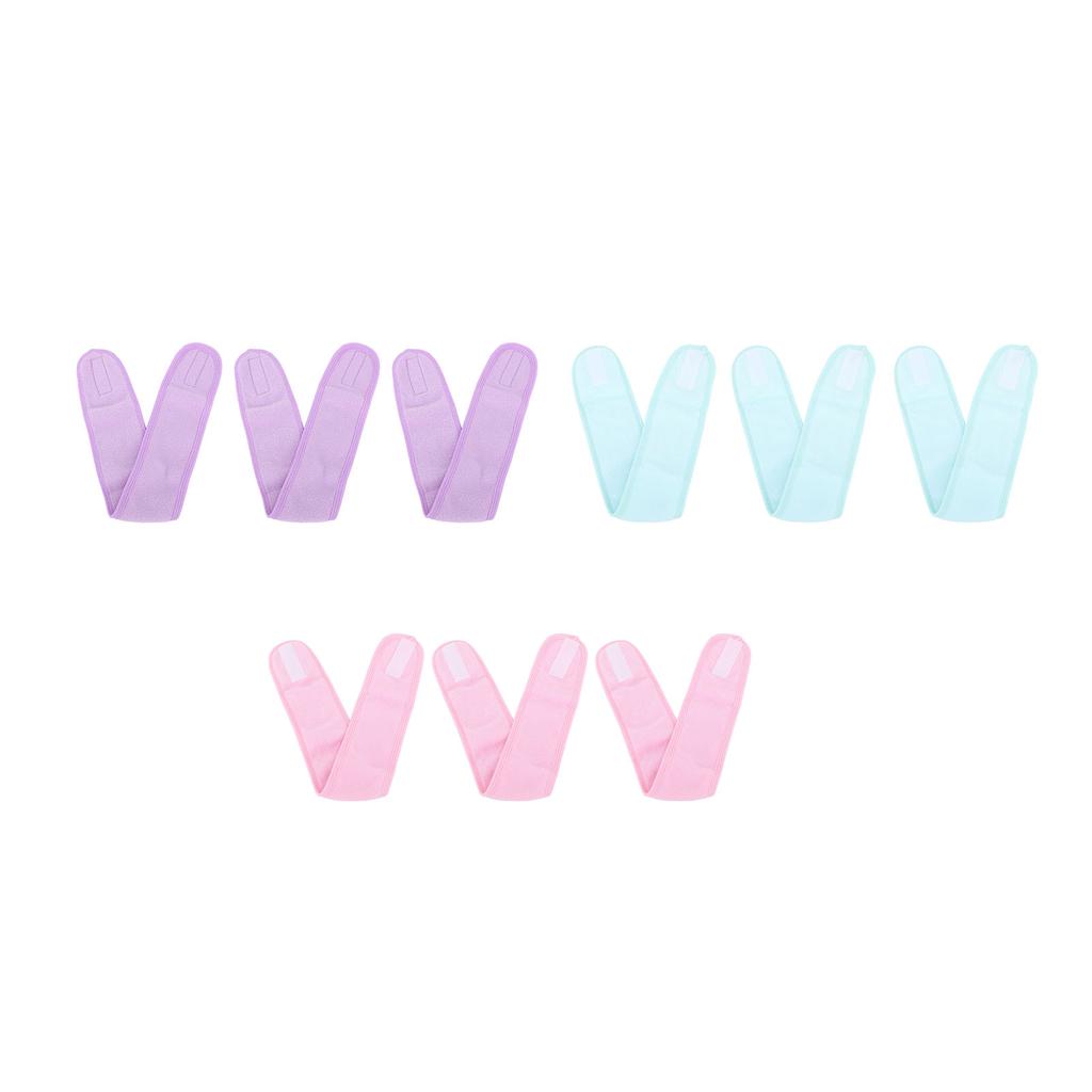 3pcs Forehead Pads for Eyelash Extension Japanese Style Lash Extension Headband Wrap Soft Makeup Hai