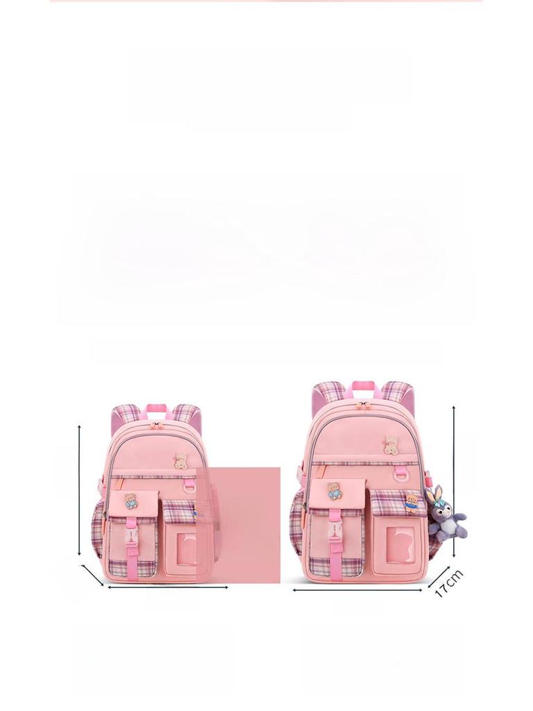 Cartoon Cute Schoolbag for Elementary Girls In Grades 1-6: Lightweight Backpack