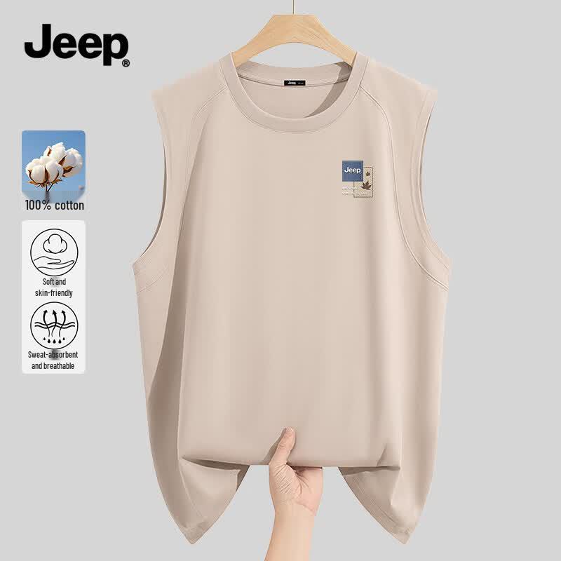 Jeep Men s Casual Cotton Tank Top 3XL