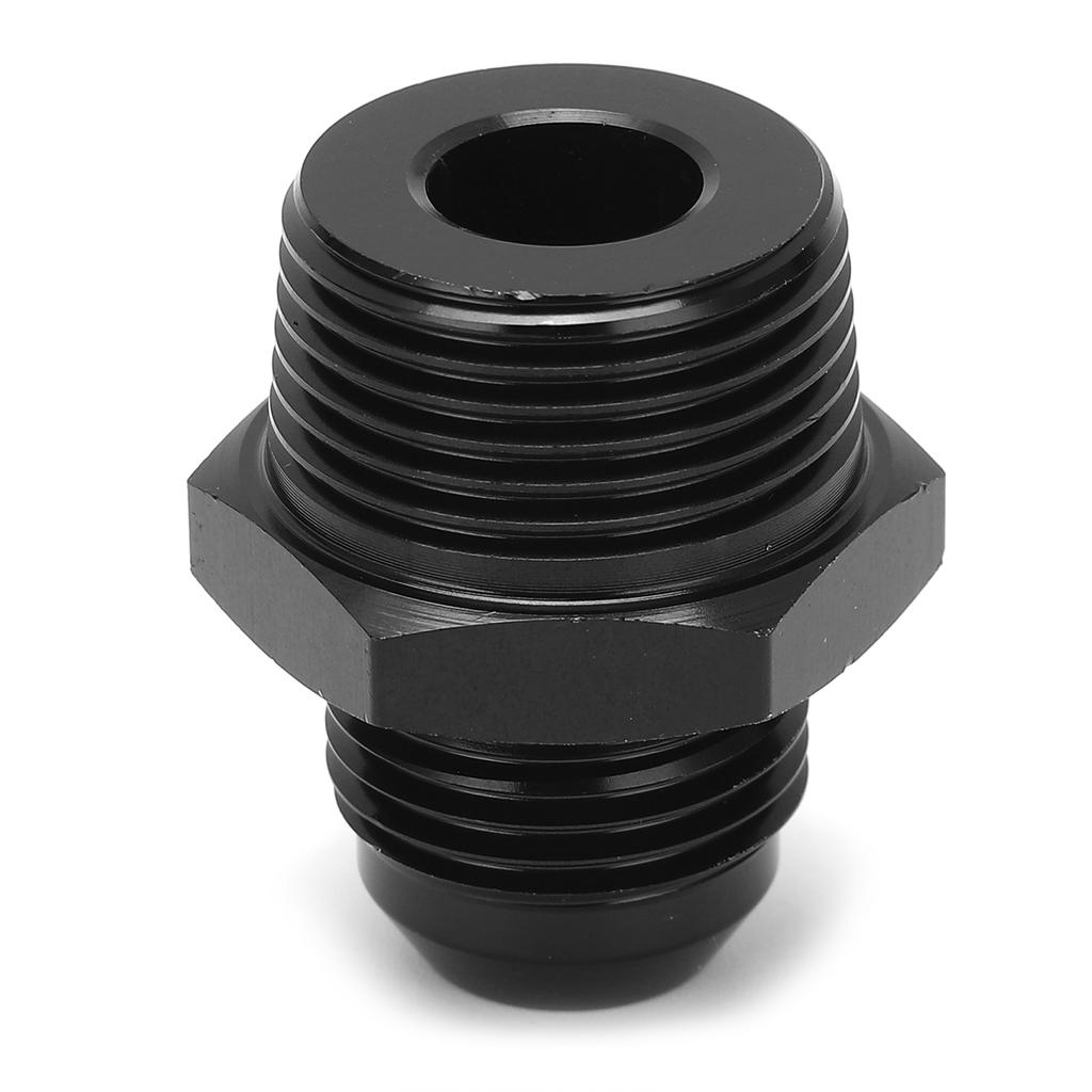Fuel Pipe Straight Adapter 10 AN To 3 4 NPT Hose Fitting 6061‑T6 Aluminum Black Anodized