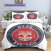 New York Red Bulls Pattern Bedding Home Decoration Birthday Gift (1 * duvet cover + 2 * pillowcase, without core)