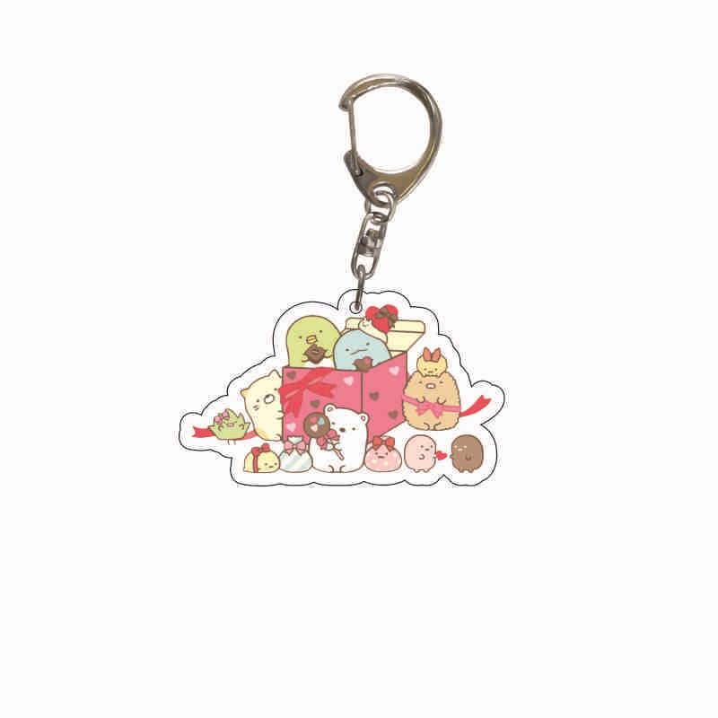 Acrylic Keychain: Japanese San-X Corner Creatures Anime Pendant for Backpack