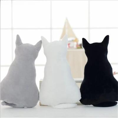 Gato Sombra de Costas Fofo de Pelúcia Brinquedos Pingente Presente para Crianças Gatos Criativos Brinquedo de Pelúcia Para Crianças 30CM