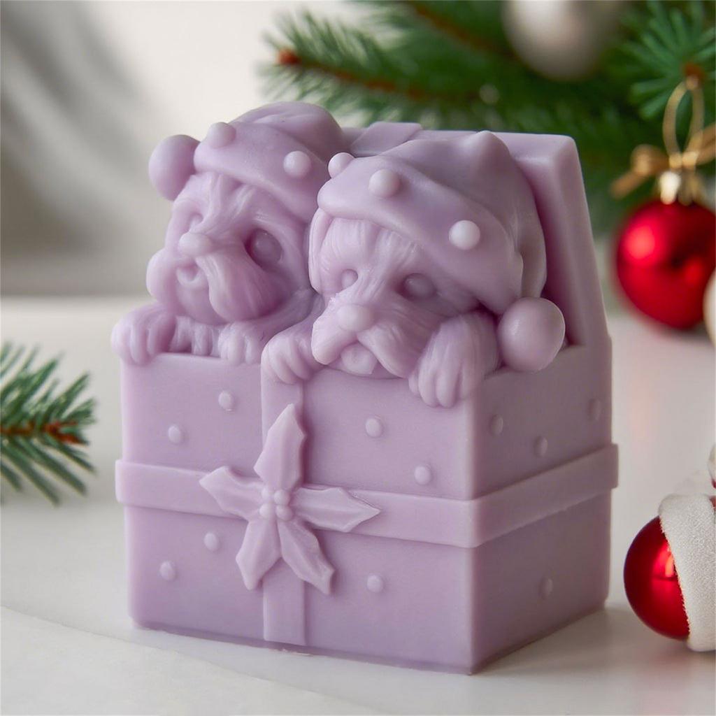 Christmas Gift Box Silicone Moulds Scented Candle Molds Castings Molds Epoxy Resin Molds Plasters Molds Ornament Molds