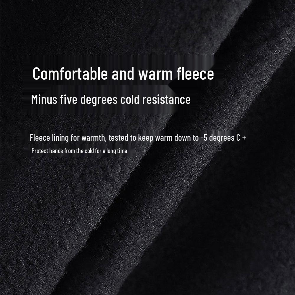 Men's Windproof Waterproof Touchscreen Winter Sports Gloves - Fingerless for Fishing & Cycling