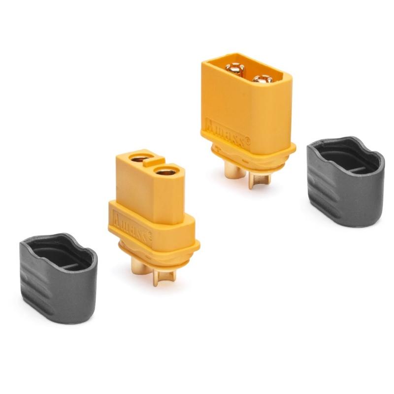 1 Pair Xt60H Male Female Bullet Connectors Plugs With Sheath Xt60 Upgrade Connectors For Lithium Battery Rc Planes Car