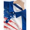 New Printed Collar Men's Short Sleeved T-shirt Casual Fashion Collar Polo Shirt Summer