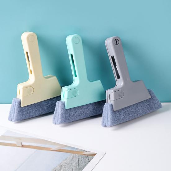 1/2/3Pcs Cleaning Cloth Groove Cleaning Brush Window Track Cleaner Brush Handheld Groove Cleaning Tool with Sponge Bristles
