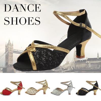 Professional Womens Latin Dance Shoes Tango   Performance Dance Shoes Heel 5CM