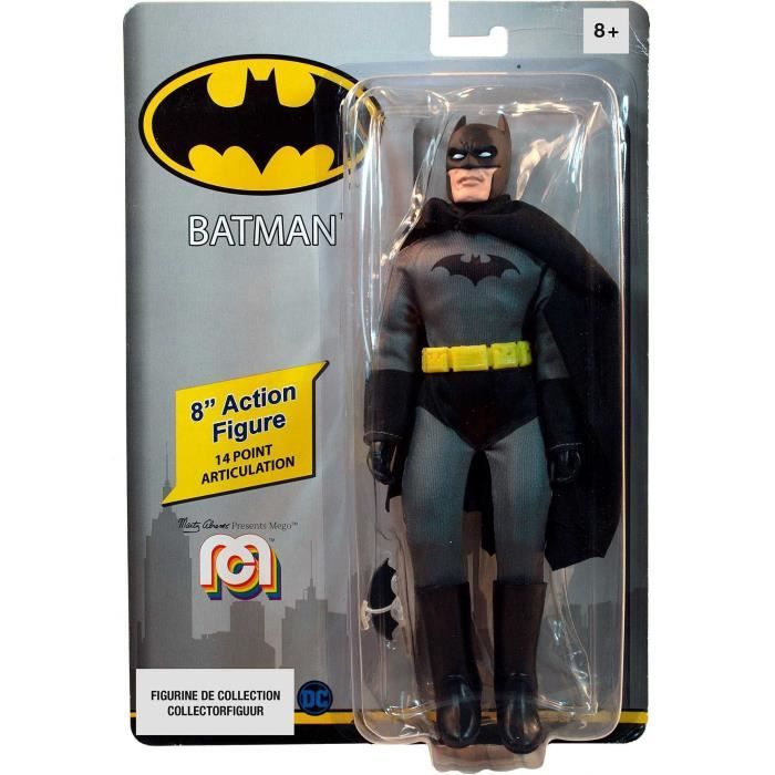 Figurine Batman MEGO COLLECTOR® de LANSAY - DC Comics - 20 cm - 14 points d'articulation - Dès 8 ans