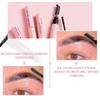 Natural 3D Eyebrow Gel with Dual-ended Brush, Brow Comb, Transparent Brow Gel for Shaping and Styling Eyebrows