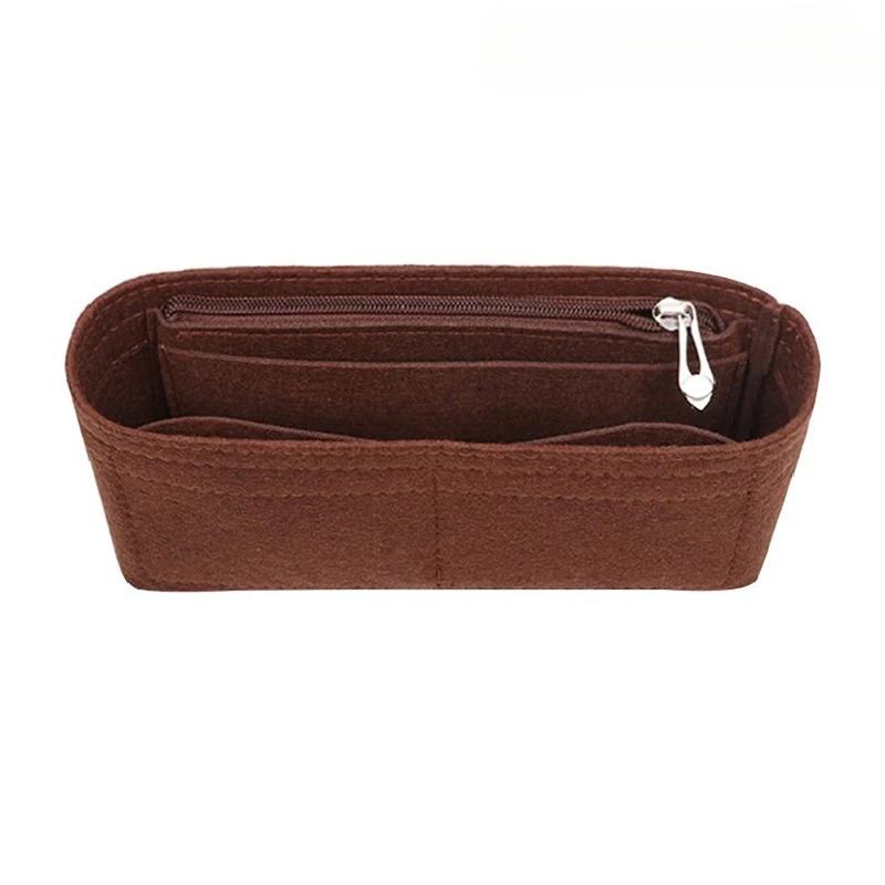 Women's Handbags For And Cosmetic Bags Felt Makeup Bag Insert Bag Large Capacity Separated Multifunctional Mother And Child Package Inner Liner