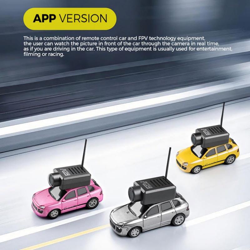 1 Set 1:64 Scale 4Wd Hd Camera First Person View 2.4G Remote Control With A Gyroscope Racing Toys Mini Fpv App Control Car