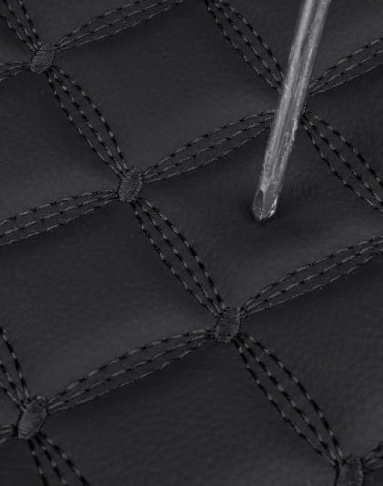 Car Apron Type PU Leather Seat Cover Easy Clean Mounted Car Seat Cushion PU Seat Cover Universal Car Item Color 2 Piece Leather-like (Black (Line