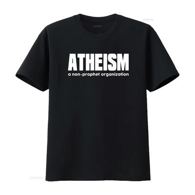 Atheism Non Prophet Organization No God Anti Religion Atheist Evolution Long Sleeves T Shirt Vintage Washed Slightly Fashion