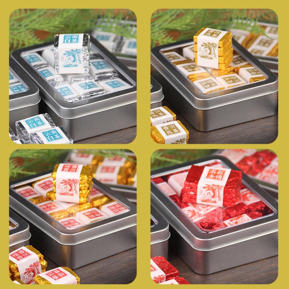 Mini Tuo & Square Tea Gift Box: Black, White, Pu'er & Chenpi