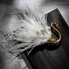 Spilla a forma di cigno nero con piume retrò, Spilla di alta gamma, Spilla alla moda e personalizzata